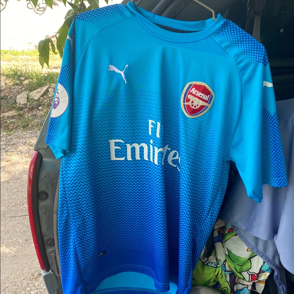 Puma Blue Arsenal Away Jersey Gradient Design - Lacazette #9
